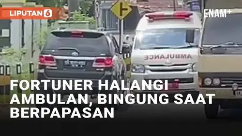 VIDEO: Viral Fortuner Halangi Ambulan Darurat di Labuhanbatu, Tak Mengalah Saat Berpapasan