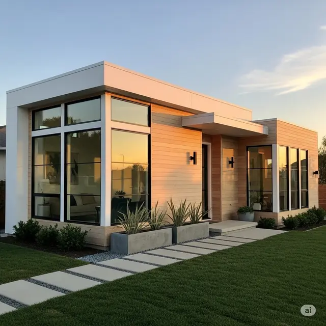 Inspirasi Rumah Kecil Modern Bergaya Pinterest Clean Estetik (Image by Gemini AI)