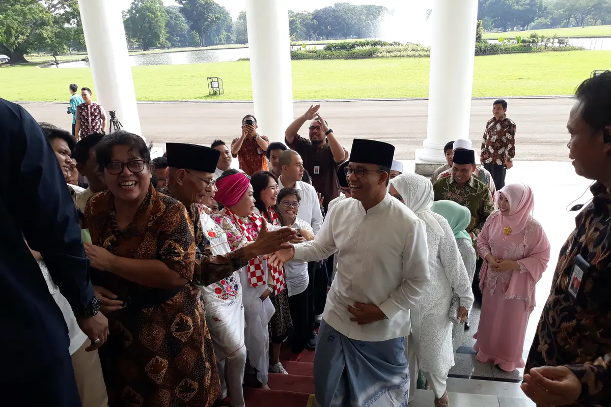 Anies-Sandi Temui Presiden Jokowi di Istana Bogor