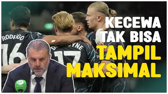 VIDEO: Ange Postecoglou Kecewa Tottenham Hotspur Tampil Tak Maksimal Kontra Manchester City