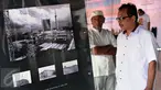 Warga melihat dokumentasi foto arsitektur Masjid Istiqlal yang dipamerkan di area Masjid Istiqlal di Jakarta, Jumat (24/2). Pameran ini untuk memeriahkan Milad Masjid Istiqlal dan berlangsung hingga 27 Februari. (Liputan6.com/Helmi Fithriansyah)