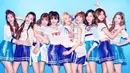 Karya terbaru mereka ini akan dirilis pada 9 Juli 2018 pada pukul 18.00 waktu Korea. Dance the Night Away disebut-sebut sebagai judul dari mini album TWICE selanjutnya. (Foto: Soompi.com)