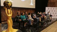 Suasana konferensi pers Indonesian Dangdut Awards (IDA) 2015 Jakarta, Rabu (21/10/2015). IDA merupakan ajang penghargaan bagi insan dangdut tanah air ini bakal digelar tahun ini. (Liputan6.com/Angga Yuniar)