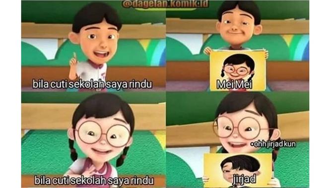 Meme kisah cinta Mail dan Mei Mei (Sumber: Facebook/Mael Bin Ismael)