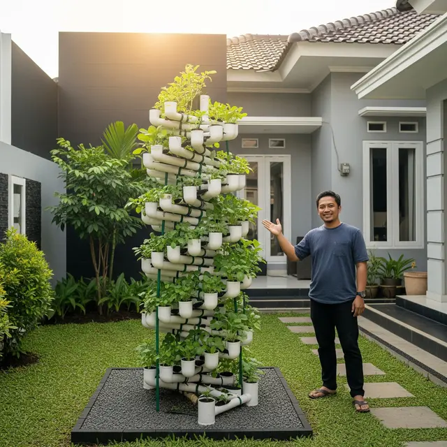 Edible Garden dari Pipa PVC
