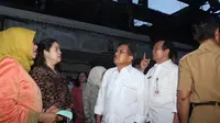Wapres JK Tinjau Kebakaran Pasar Klewer Solo