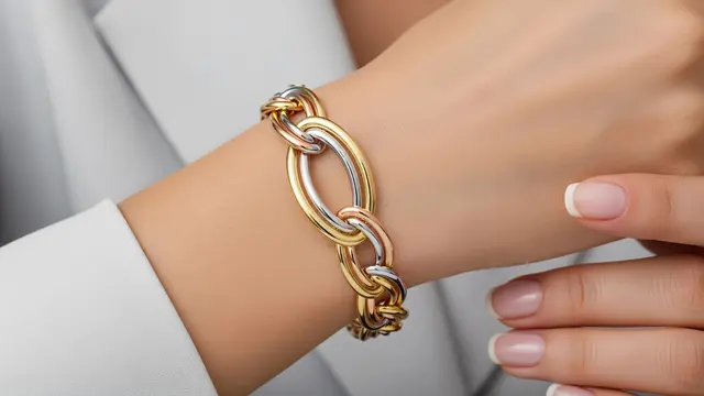 Model Gelang Emas Twist Tiga Warna yang Lagi Tren 2026
