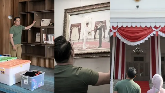 Ridwan Kamil Pamit dari Gedung Pakuan, Momen Beres-Beres Bikin Haru Warganet