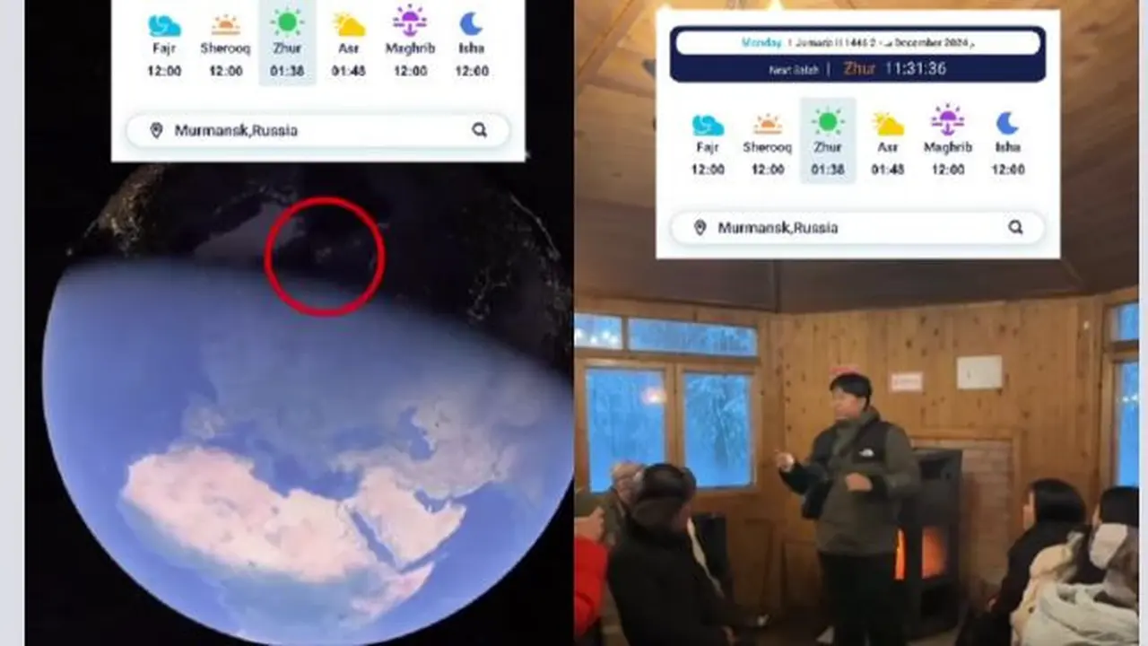 Viral Umat Muslim di Kota Murmansk Cuma Puasa 1 Jam (Foto: Instagram @lalusatriamalaca)