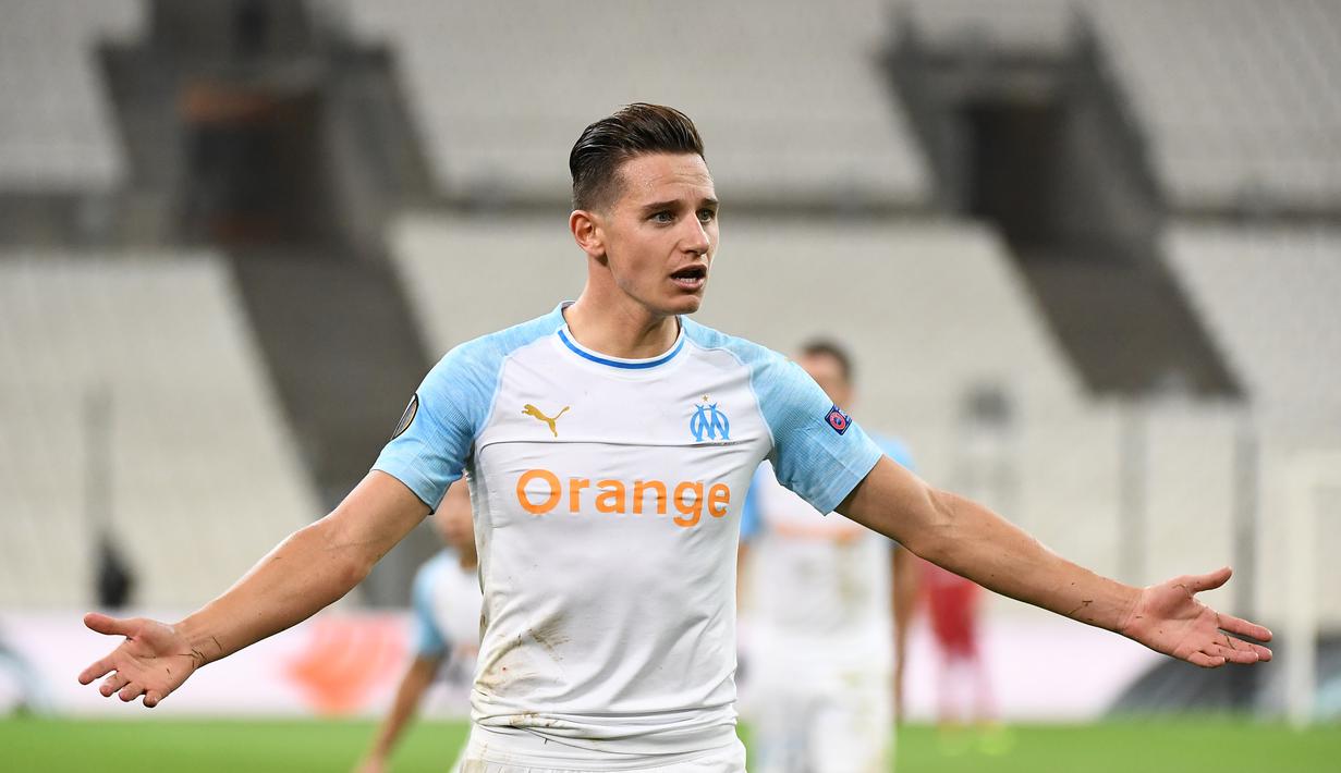 Sekembalinya ke Marseille, Thauvin menemukan kembali sentuhan magis permainannya yang sempat hilang. Raihan 46 gol dari 91 pertandingan menjadi bukti bahwa Manchester United membutuhkan gelandang kreatif ini. (AFP/Boris Horvat)