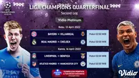 Live Streaming Liga Champions Perempat Final Leg Kedua di Vidio, 13&amp;14 April 2022