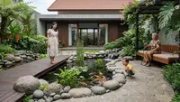8 Desain Kolam Ikan Minimalis Tanpa Tepi Tajam, Estetik dan Aman