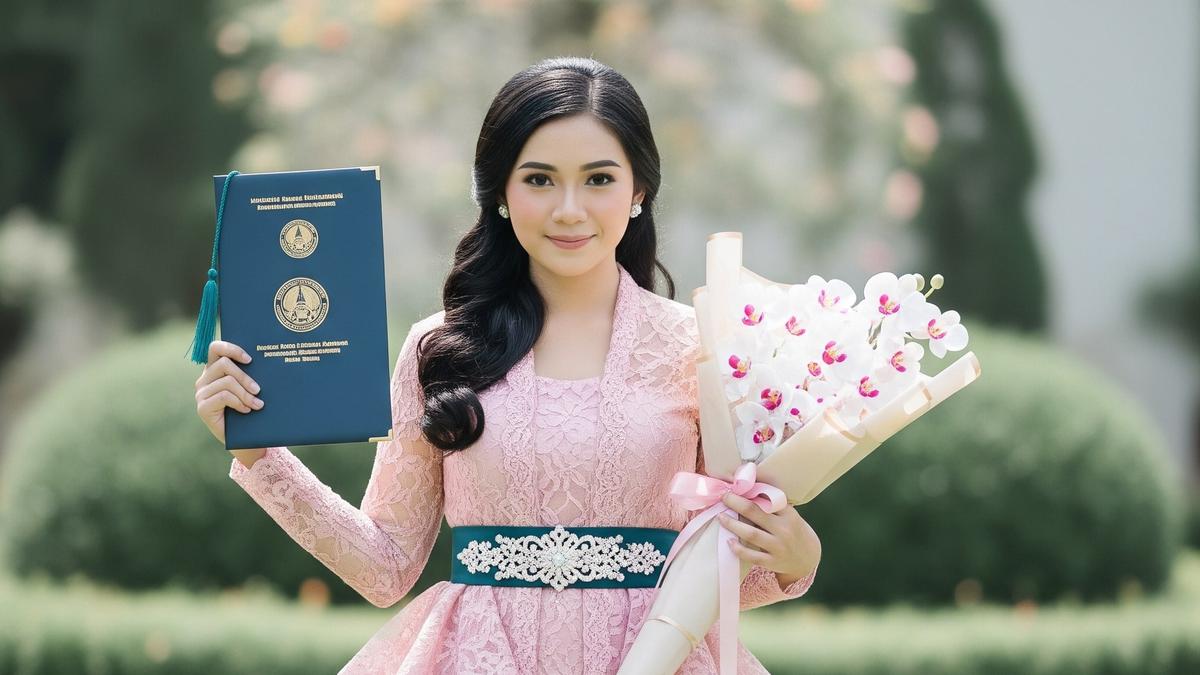 7 Inspirasi Model Kebaya Wisuda Rok Duyung, Tampil Elegan di Momen Kelulusan