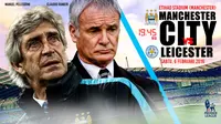 Manchester City vs Leicester City FC (Liputan6.com/Abdillah)