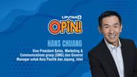 Hans Chuang, Vice President Sales, Marketing & Communications group (SMG) dan General Manager untuk Asia Pasifik dan Jepang, Intel. Liputan6.com/Abdillah