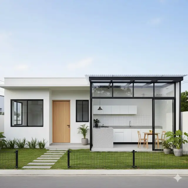 Rumah Model Dapur Samping