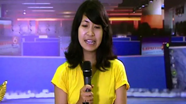 Hana Septriana Pengunjung dan Peserta Presenter di Indonesia Broadcaster Expo 2013