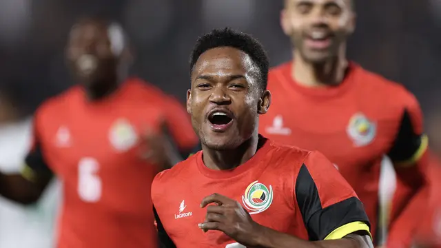 Aksi Geny Catamo bersama Timnas Mozambique