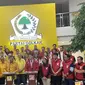 Ketua Umum Partai Golkar, Airlangga Hartarto saat menerima kunjungan Ketua Umum PSI Kaesang Pangarep di DPP Partai Golkar, Jakarta Barat, Kamis 11 Juli 2024. (Liputan6.com/Radityo Priyasmoro)