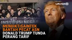 Mendiktisaintek Bantah Pecat ASN, Donald Trump Tunda Perang Tarif