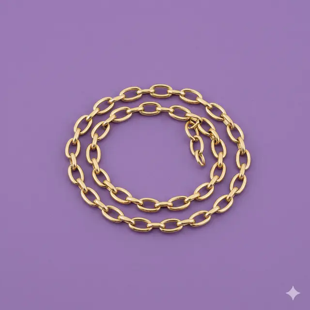 Desain Gelang Emas Model Rantai Oval Paling Trending. Gemini