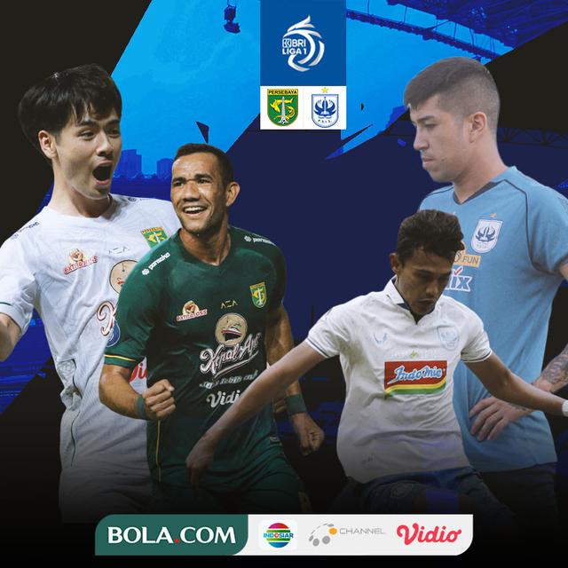 BRI Liga 1 - Duel Antarlini - Persebaya Surabaya Vs PSIS Semarang
