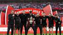 Hasil tersebut mengantarkan Liverpool menjadi juara Piala FA 2021/2022. Trofi kedua untuk pasukan Jurgen Klopp musim ini. (AP/Ian Walton)