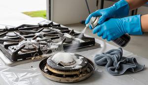 Cara Membersihkan Kerak di Kompor Gas. Foto: Gemini