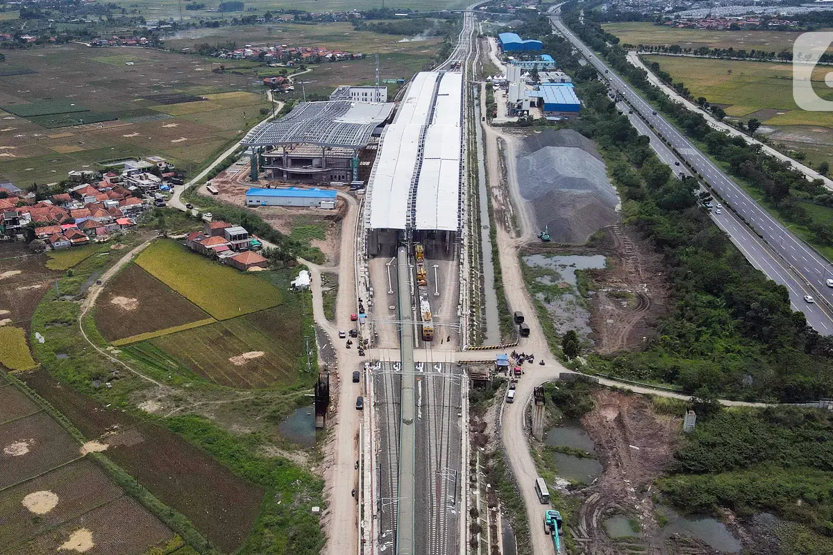 Melihat Lebih Dekat Stasiun Kereta Cepat Jakarta-Bandung di Tegalluar