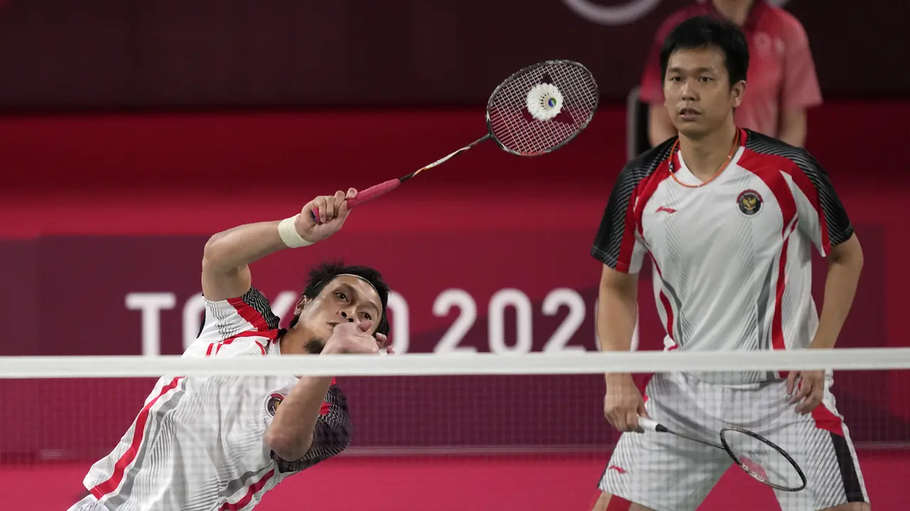 FOTO: Asa Hendra / Ahsan Kandas di Semifinal Olimpiade Tokyo