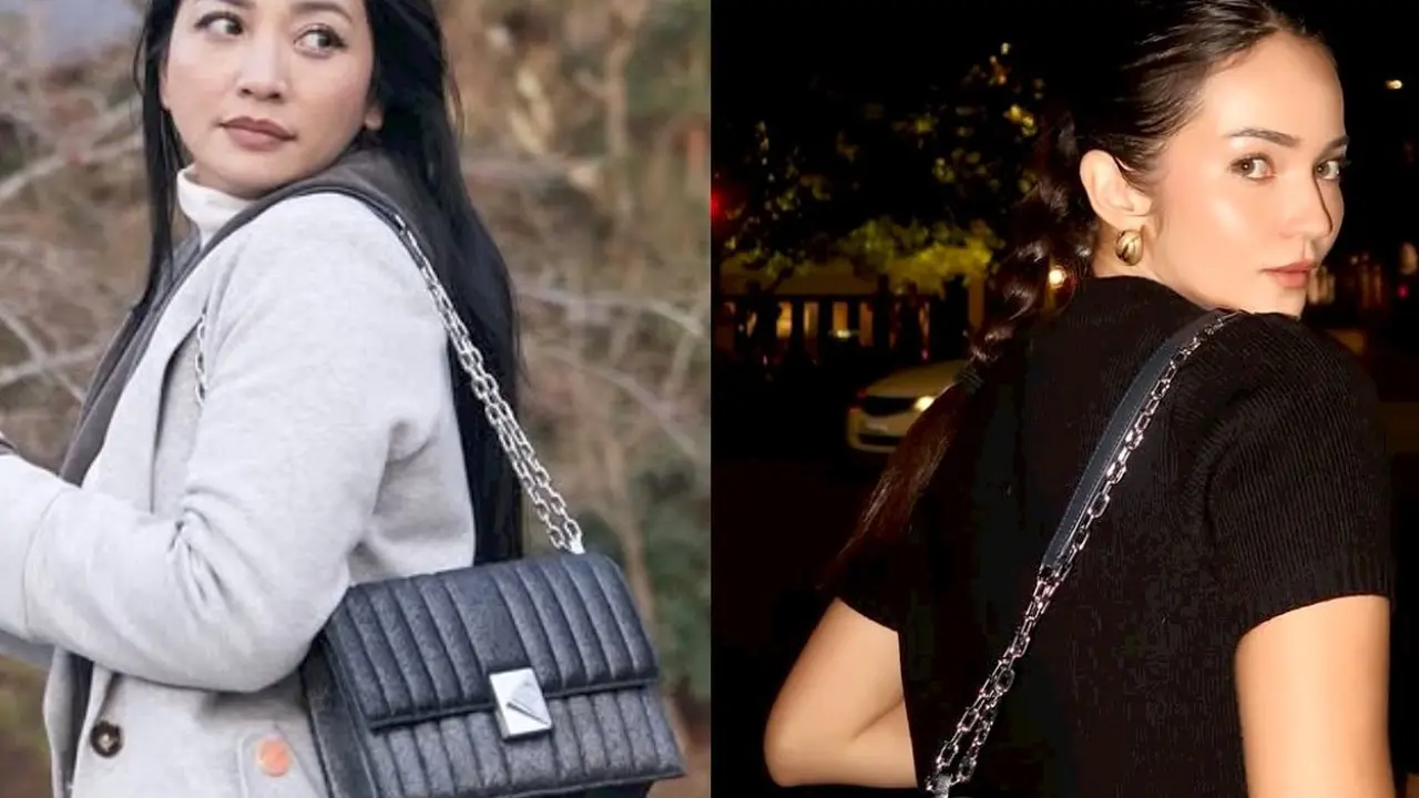 Bestie Goals! Intip Beda Gaya Liburan Enzy Storia dan Hesti Purwadinata dengan Tas Kate Spade yang Sama