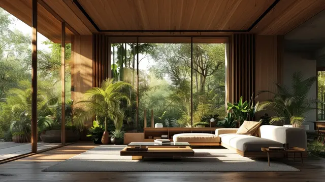 desain rumah modern tropis (ilustrasi by Freepik)