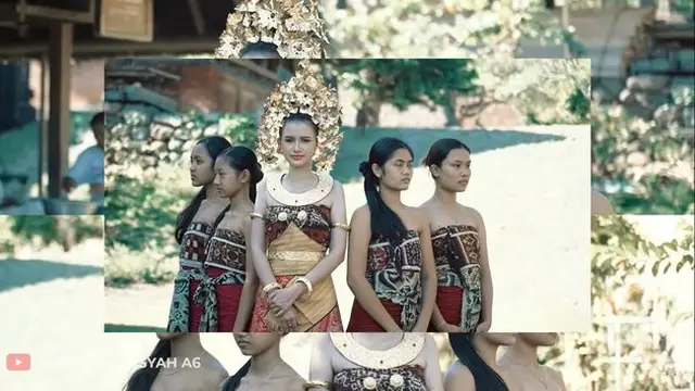 7 Potret Prewedding Azriel Hermansyah dan Sarah Menzel dalam Busana Bali