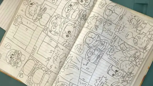 Haiqal Iskandar dan kecerdasannya menggambar tokoh-tokoh komik.