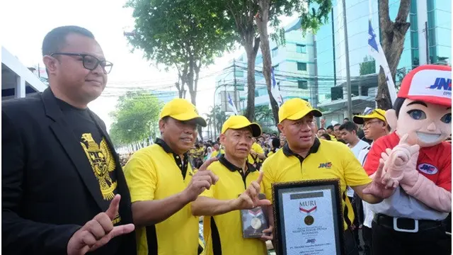 JNE Pecahkan Rekor Liwetan Terbanyak