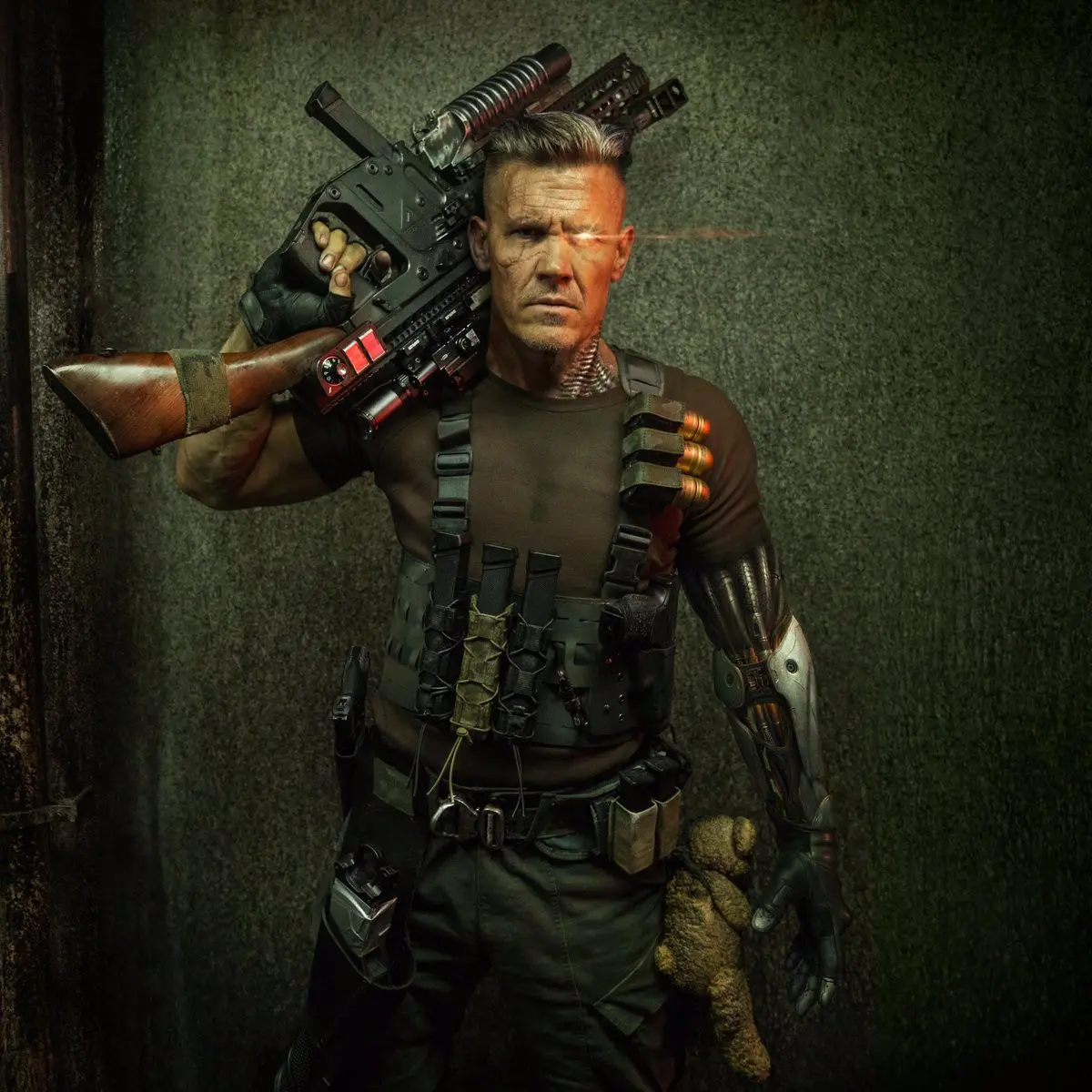 Josh Brolin sebagai Cable di Deadpool 2. (Twitter)