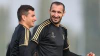 Bek Juventus asal Italia, Giorgio Chiellini. (AFP/Marco Bertorello)