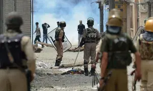 Ilustrasi keadaan di Kashmir, perbatasan India dan Pakistan (AFP Photo)