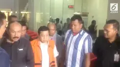 Setya Novanto selesai diperiksa Polda Metro Jaya di gedung KPK.
