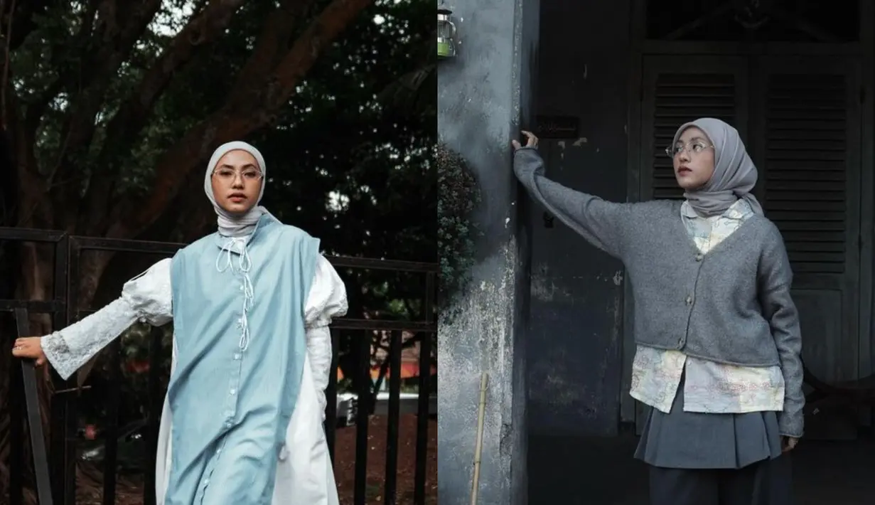 Sebagai penyanyi, Feby Putri kerap andalkan layering style di hampir setiap tampilannya. Terlihat estetik di mata anak skena, berikut inspirasi busana layering ala Feby Putri [@fbyputrinc]