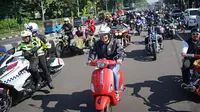 Ratusan bikers mengikuti Sunday morning ride (Sunmori) sembari mengkampanyekan road safety. (Istimewa)