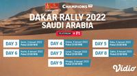 Jadwal Live Streaming Reli Dakar 2022 Saudi Arabia Day 3-9 di Vidio Pekan Ini. (Sumber : dok. vidio.com)