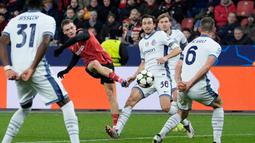 Sepanjang laga, Bayer Leverkusen tampil jauh lebih dominan. Pasukan Simone Inzaghi tidak bermain sebaik biasanya. Bahkan mereka tidak banyak mengancam. (AP Photo/Martin Meissner)