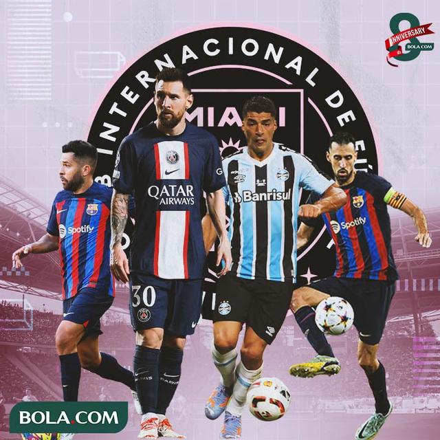 Inter Miami - Lionel Messi, Luis Suarez, Sergio Busquets, Jordi Alba