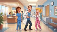 Medical jokes that will make your stomach hurt. (Image: Gemini AI)