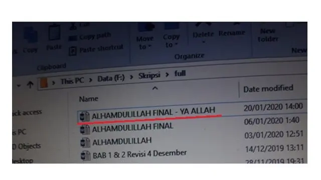 6 Nama File Nyeleneh Ini Bikin Senyum Tipis, Bak Suarakan Isi Hati
