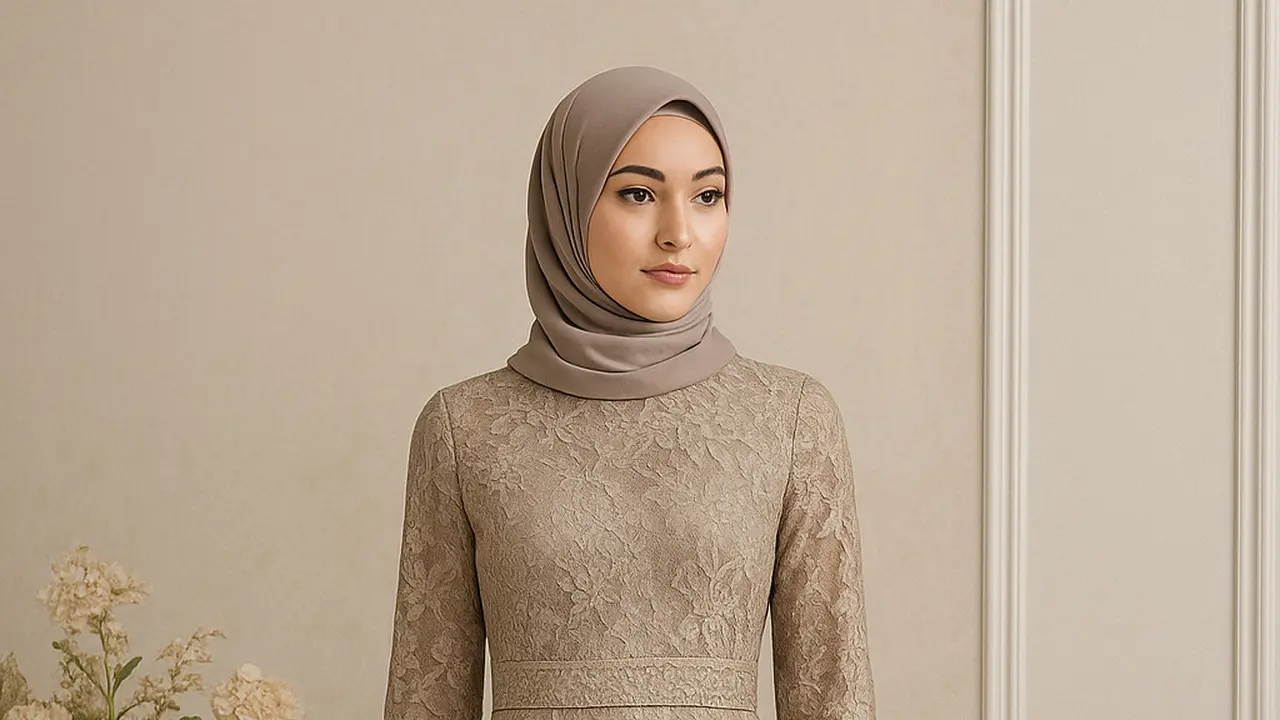 Model Gamis Modern Brokat yang Bikin Tampilan Lebih Berkelas