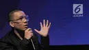 Selebgram Saaih Halilintar saat pembicara dalam diskusi panel di acara XYZ Day 2018 di The Hall, Senayan City, Jakarta, Rabu (25/4). Diskusi ini mengangkat topik "Keeping Up With Generation Z". (Merdeka.com/Iqbal S Nugroho)