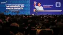 Calon Presiden (Capres) nomor urut 2, Prabowo Subianto memberikan paparan dalam acara Trimegah Political and Economic Outlook 2024 di Jakarta, Rabu, (31/1/2024). (Liputan6.com/Angga Yuniar)