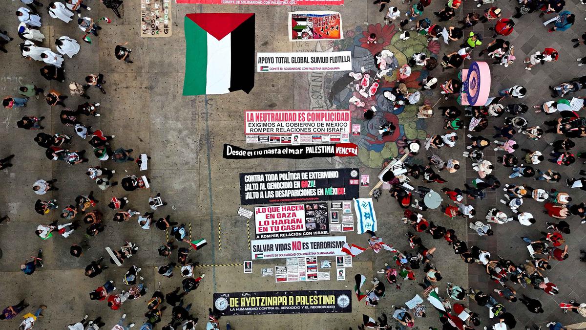 Aktivis Pro-Palestina di Meksiko Desak Segera Akhiri Genosida di Gaza